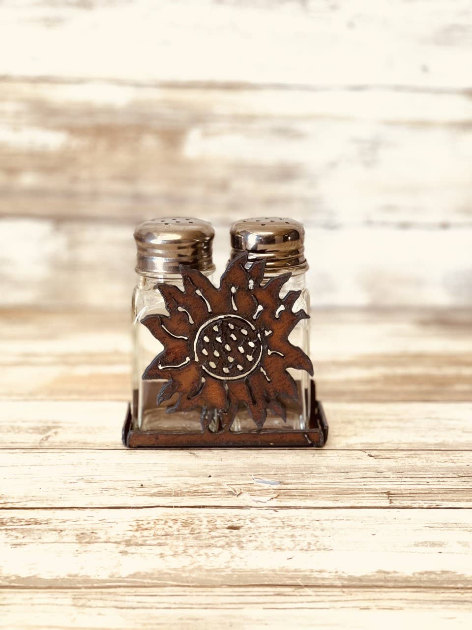 Sunflower Salt N Pepper Shaker Holder