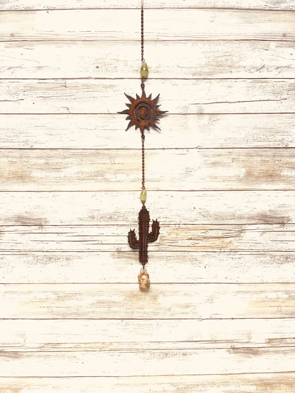 Sun and Emporium Cactus Rustic Southwestern Garden Bell Chim