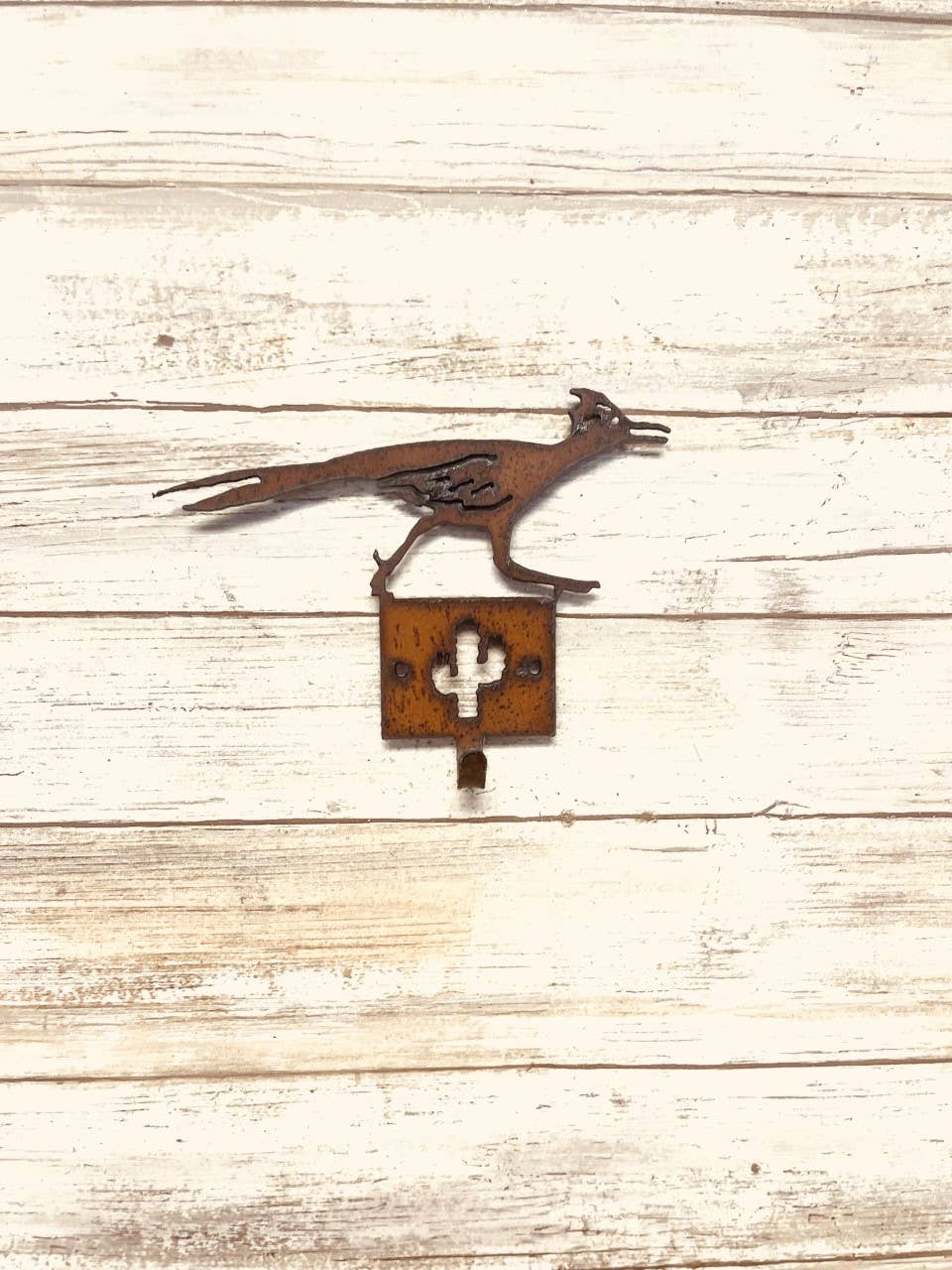 Roadrunner Running Single Key Hook Southwestern Home Decor