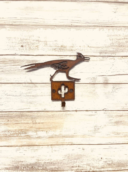 Roadrunner Running Single Key Hook Southwestern Home Decor