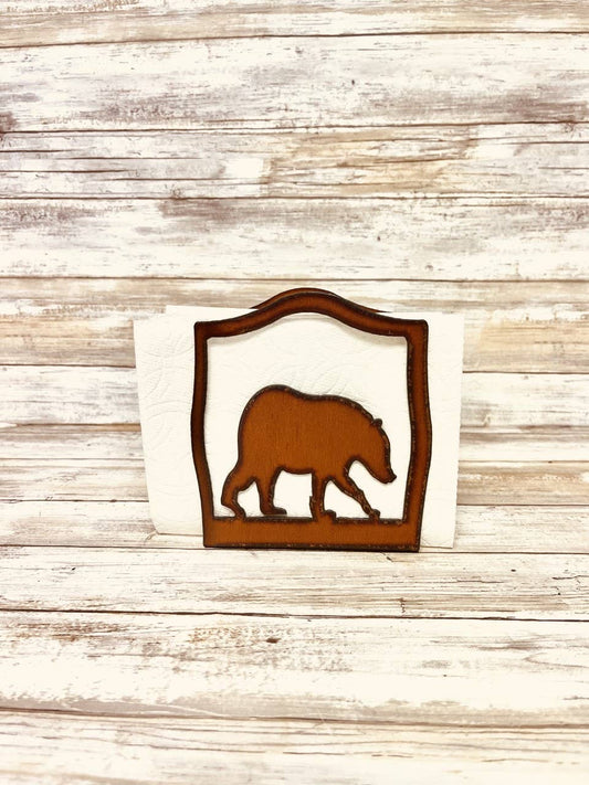 Black Bear Lodge Napkin Holder