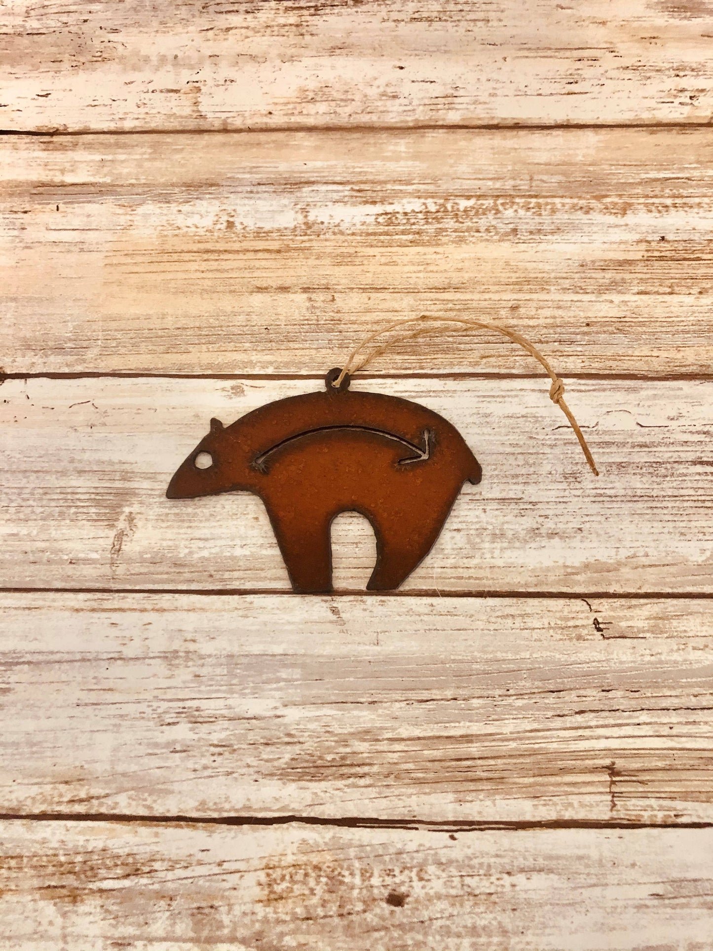 "Spirit Animal" Bear with Arrow Southwest Ornament