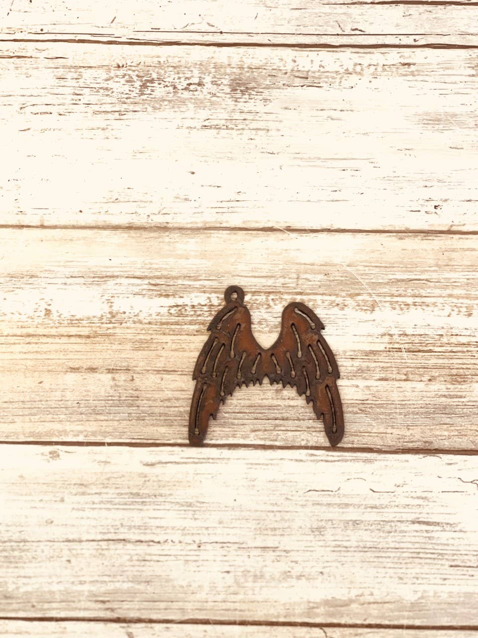 Angel Wings charm Pendant Rustic Metal