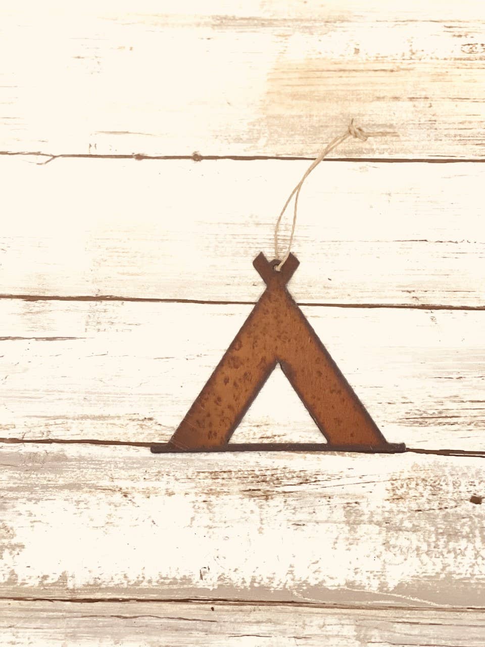 Tent Ornament Rustic Metal Camping Koa