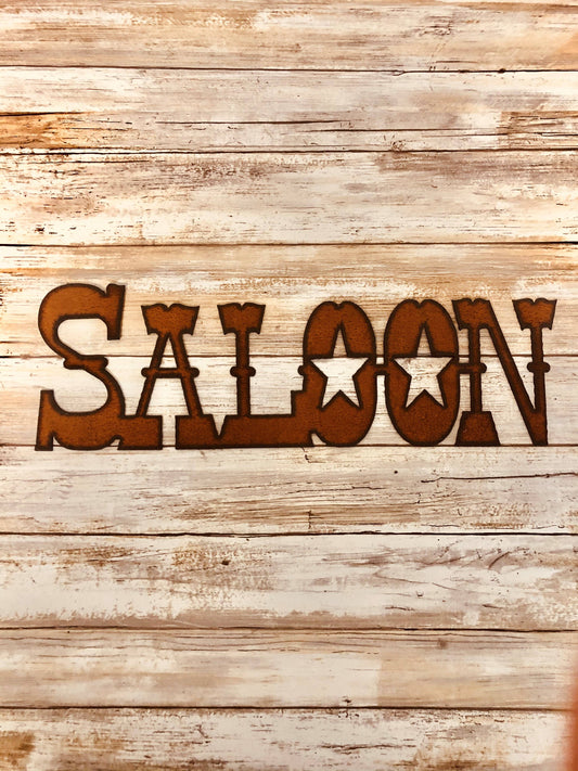 Saloon Western Bar Sign