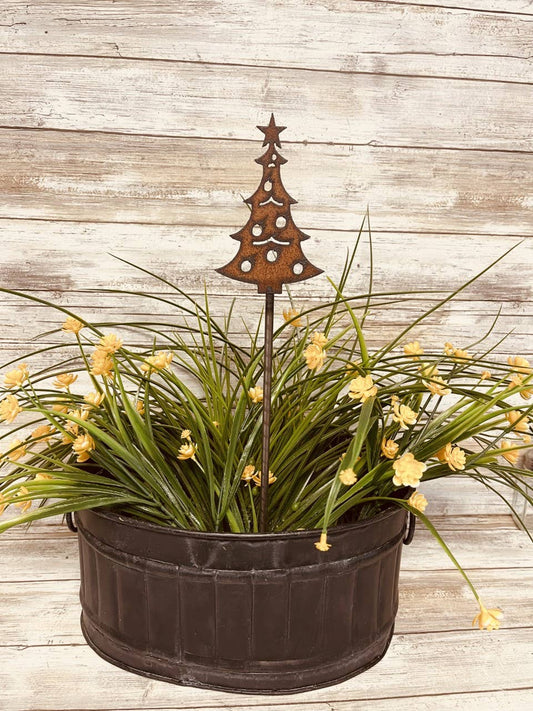 Christmas Tree Garden Plant Stake