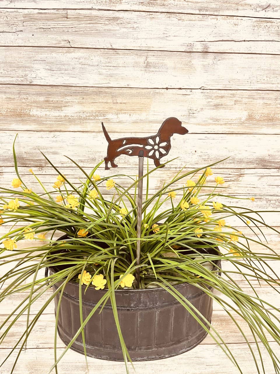 Dachshund Wiener GARDEN FRIEND Plant Stake