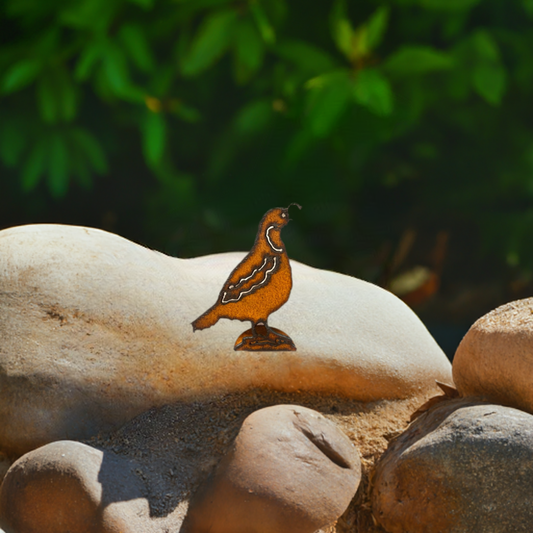 Quail Standing Doodad Desert Statue Figurine