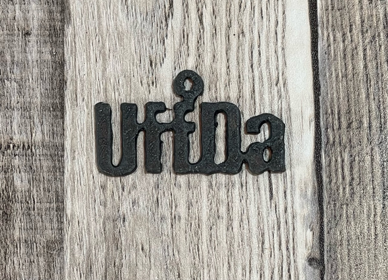 UffDa Word Charm Pendant