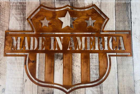 Made in America wall sign