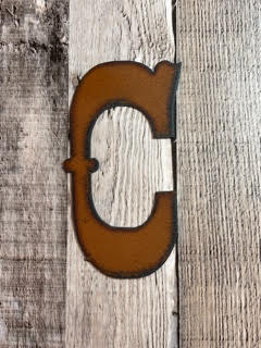 "Western" Font Initial Address Letters 5.5"