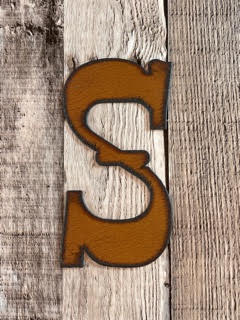 "Western" Font Initial Address Letters 5.5"