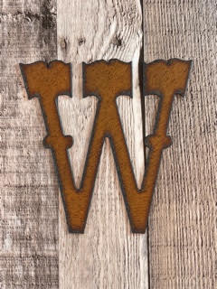 "Western" Font Initial Address Letters 5.5"